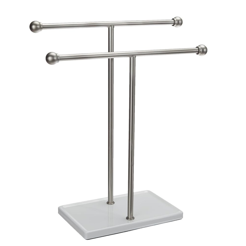 AMAZON BASICS Double-T Hand Towel and Accessories Stand 🛁 NEW!! - Picture 2 of 10